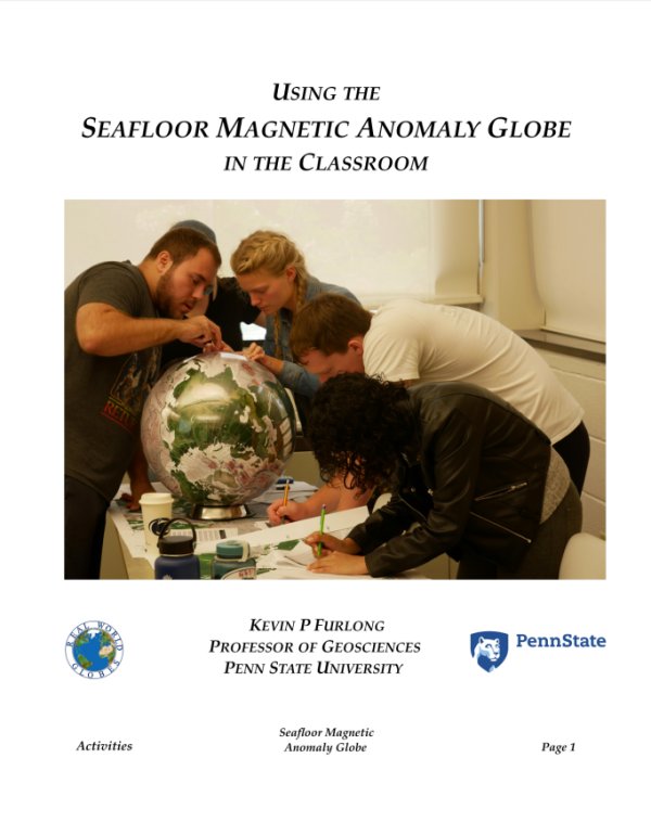 Seafloor Magnetic Anomaly Globe Activities